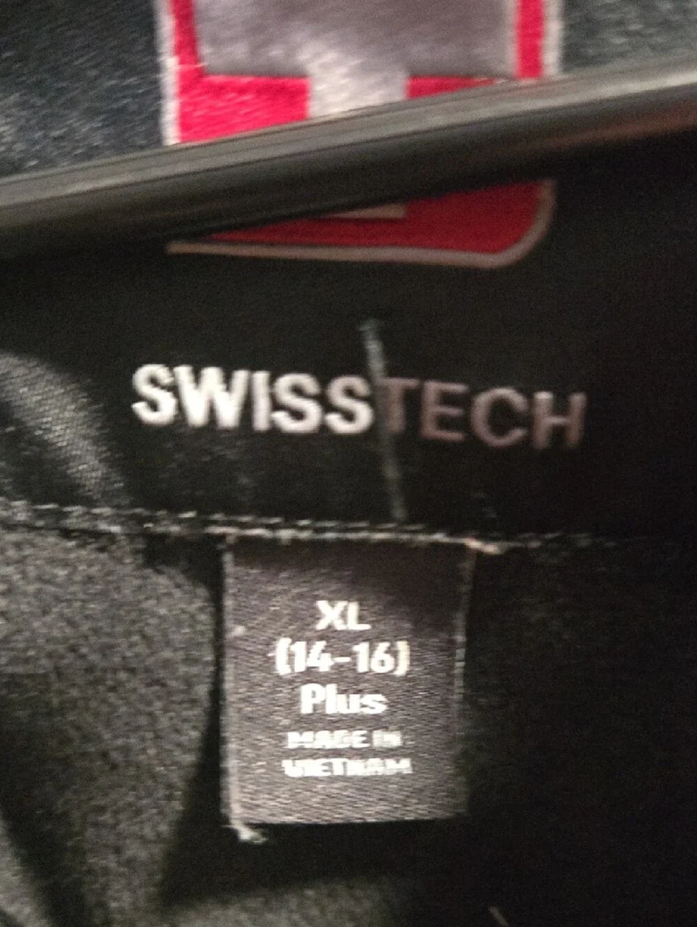 Swiss Tech Kids Black Hooded Puffer Coat